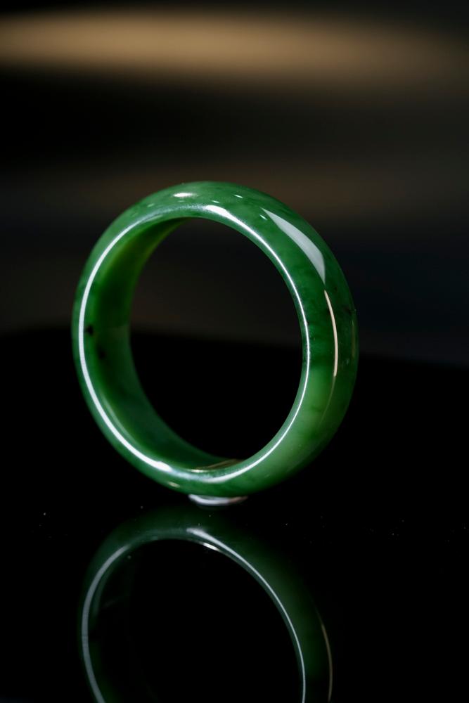 新疆天然和田玉碧玉手镯12（yc253309）