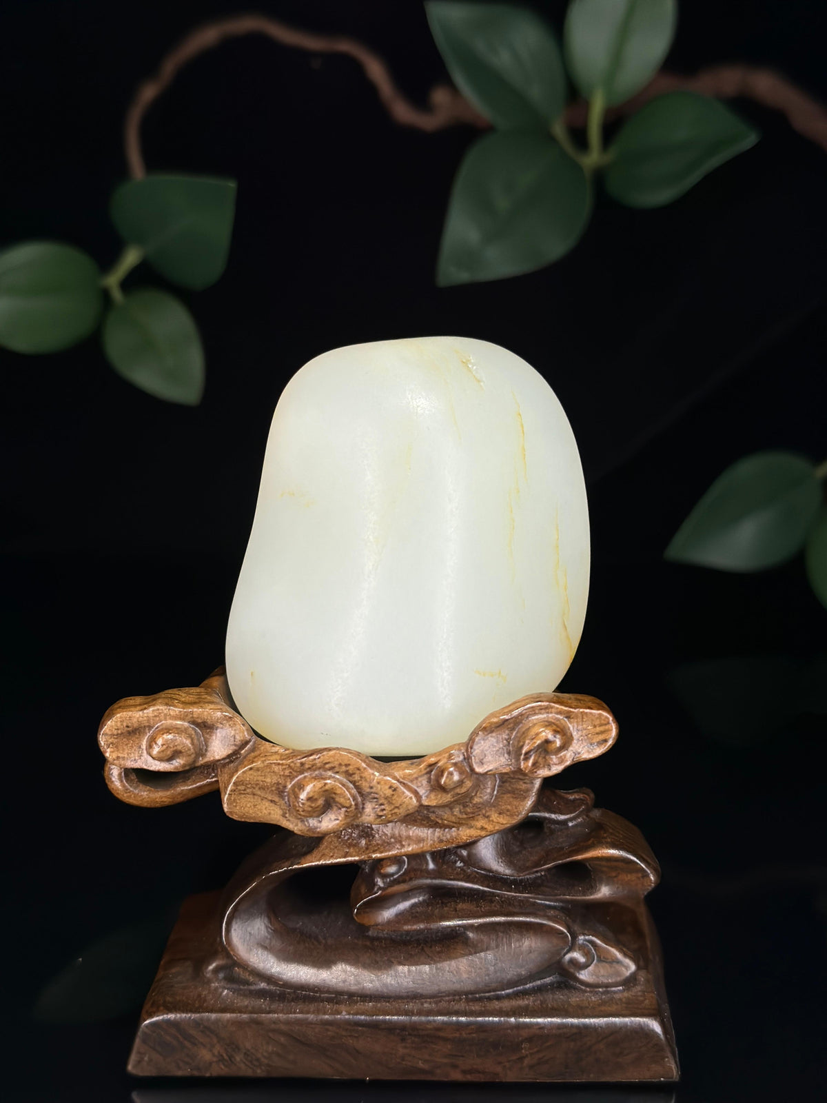新疆天然和田玉白玉洒金皮籽料（yc745956）