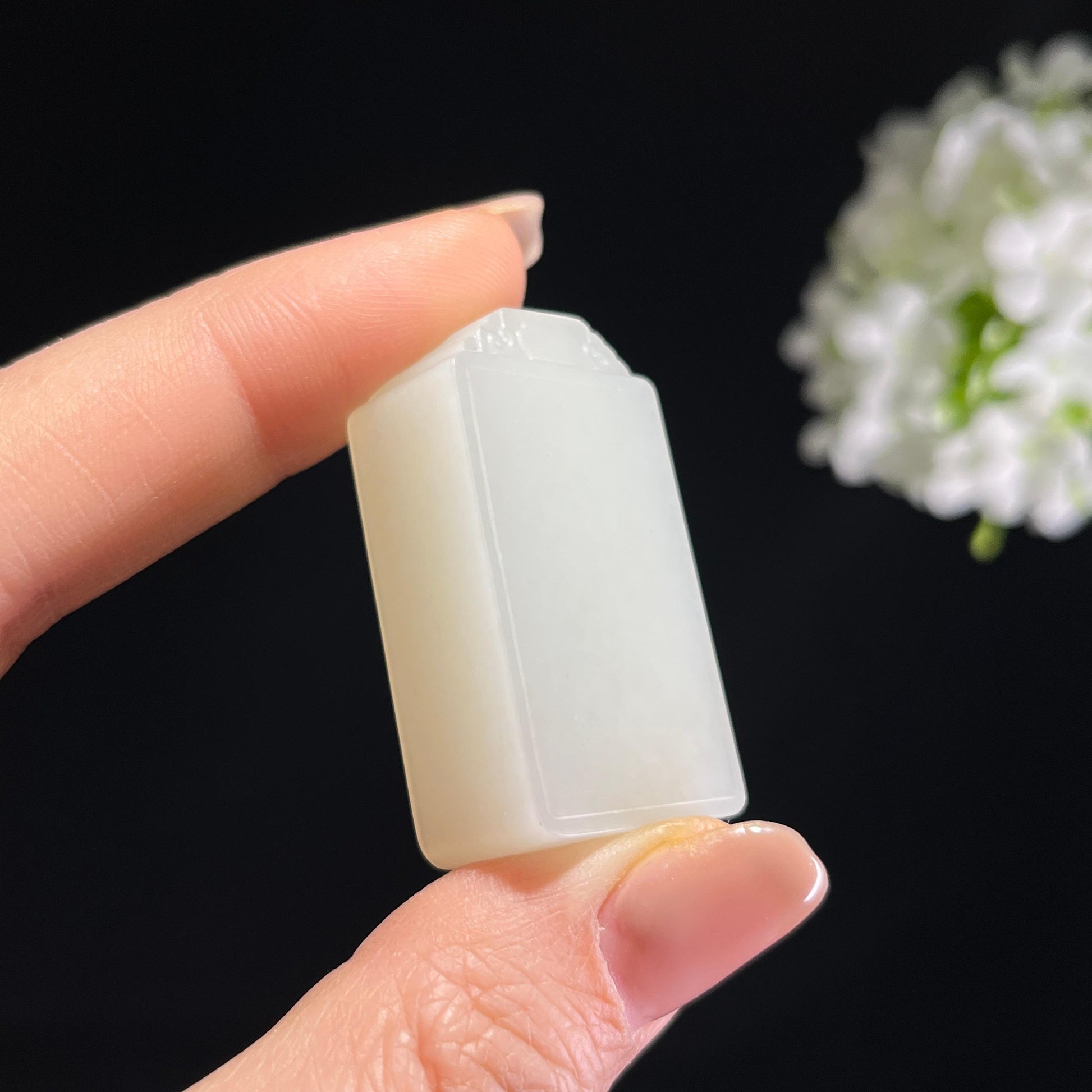 和田玉白玉籽料无事牌（yc372659）