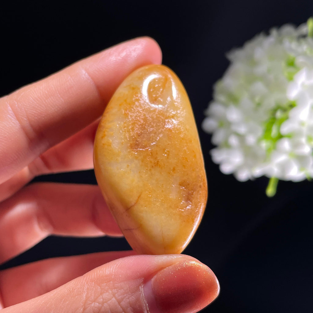 和田玉白玉通体洒金皮“暖云栖”金包银籽料（yc392648）