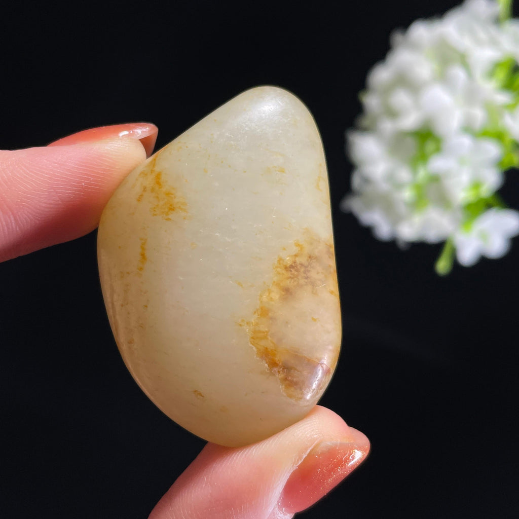 新疆天然和田玉“玉魄含星”洒金皮籽料（yc318522）