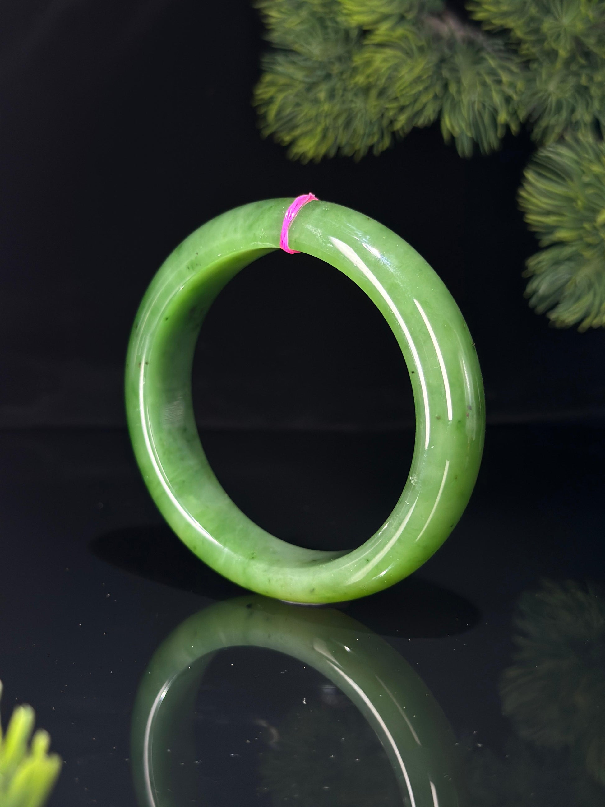 和田玉碧玉轮胎镯（多圈口）（yc529181）