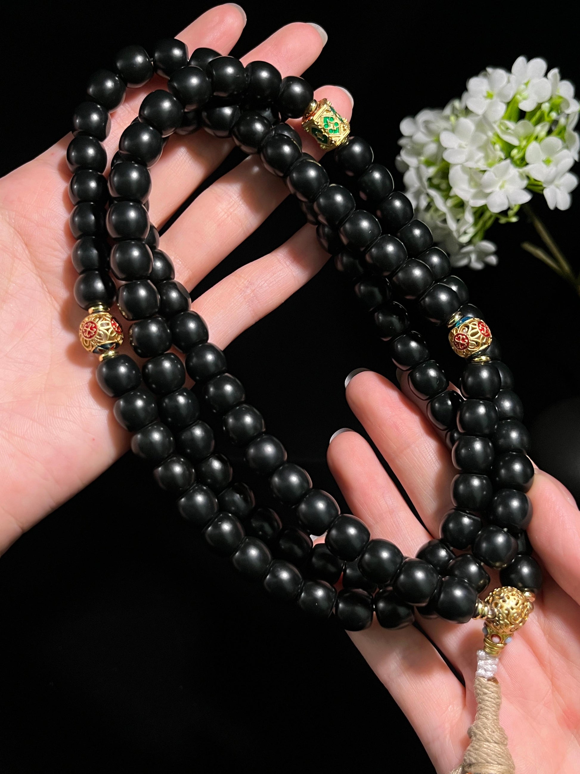 和田玉黑青项链（yc245273）