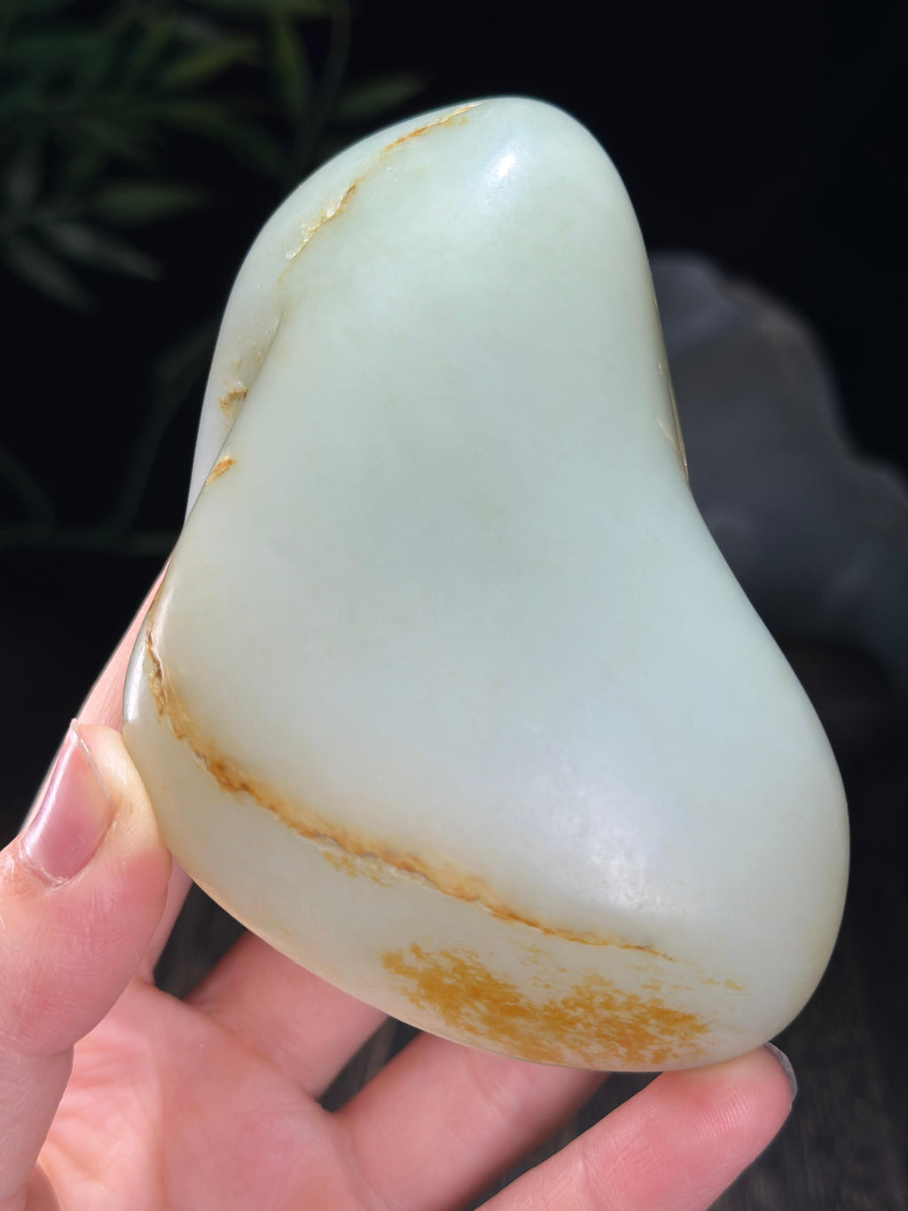 新疆和田玉白玉洒金皮籽料（yc712585）