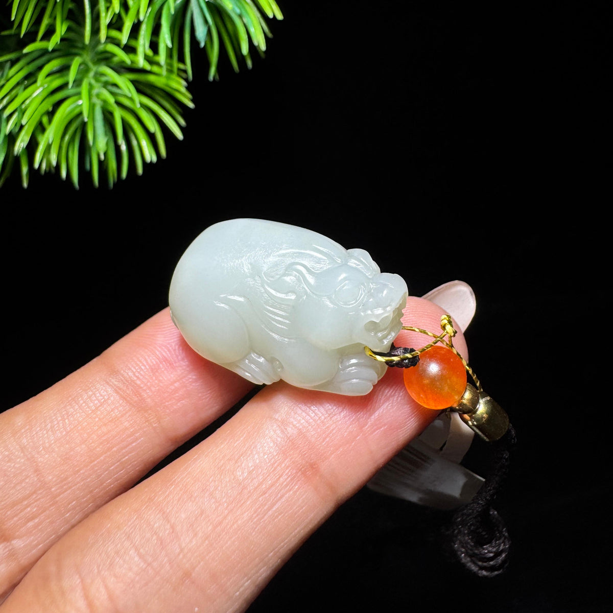 和田玉籽料貔貅（yc710476）