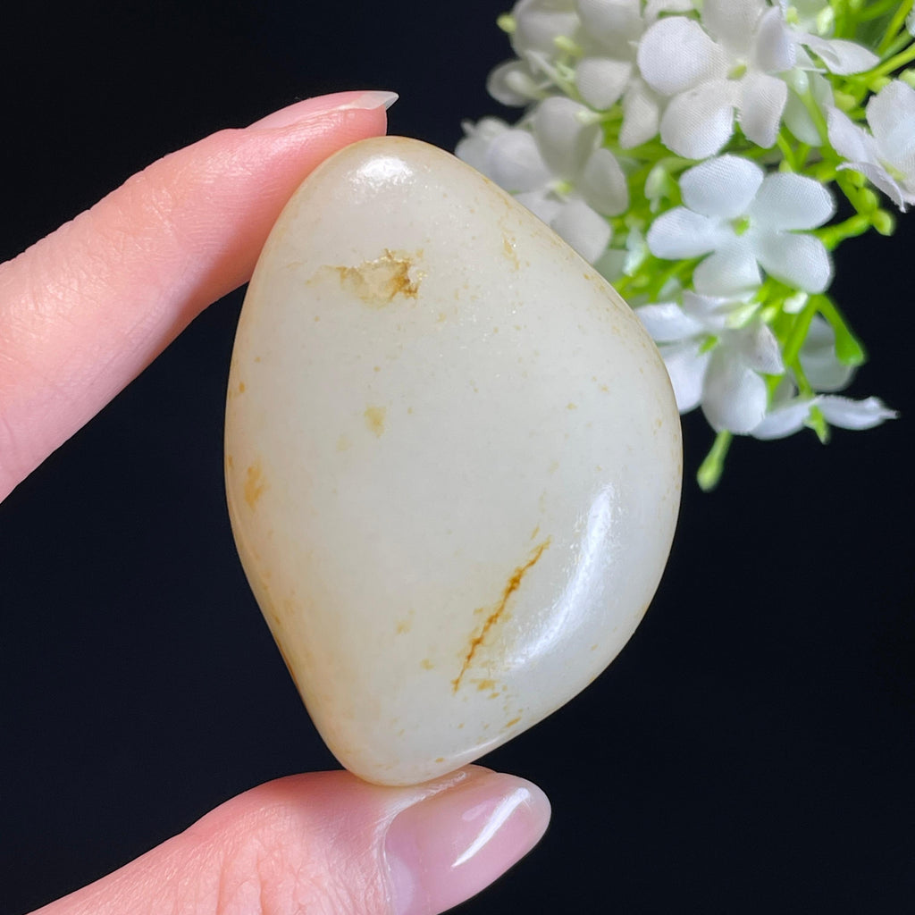 和田玉白玉“暖玉生金”洒金皮籽料（yc337341）