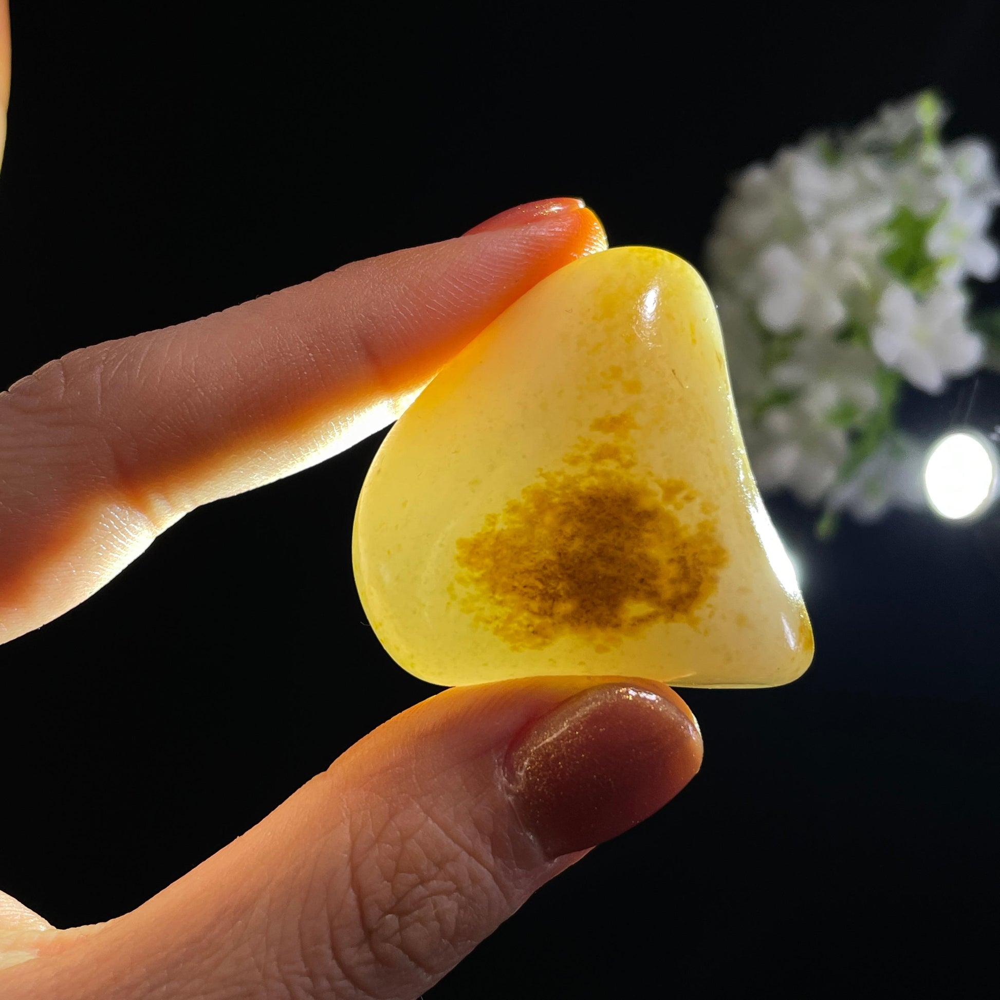 和田玉白玉“棕林晚霞”聚红皮籽料（yc375283）