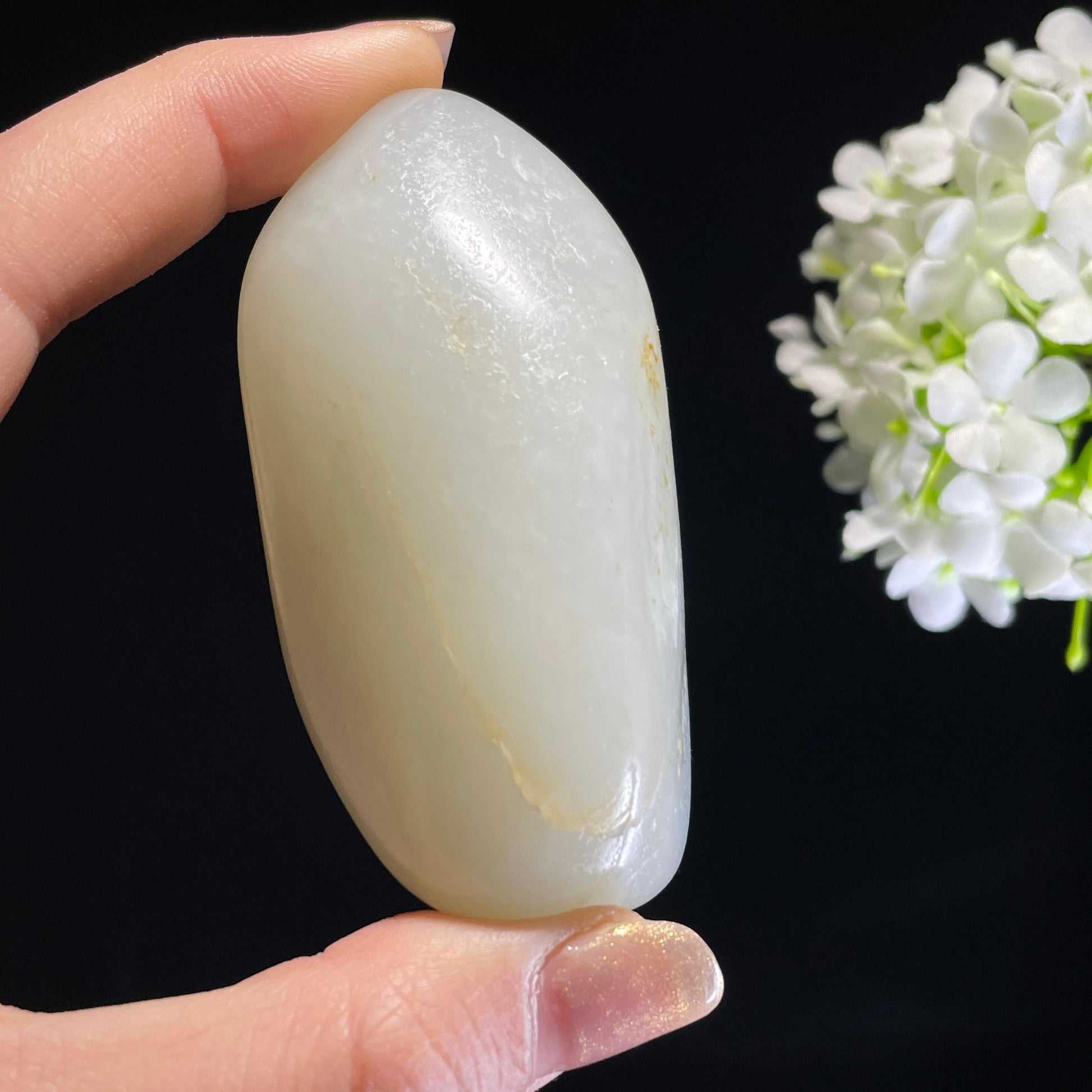 新疆天然和田玉“素玉天成”白玉洒金皮籽料（yc317250）