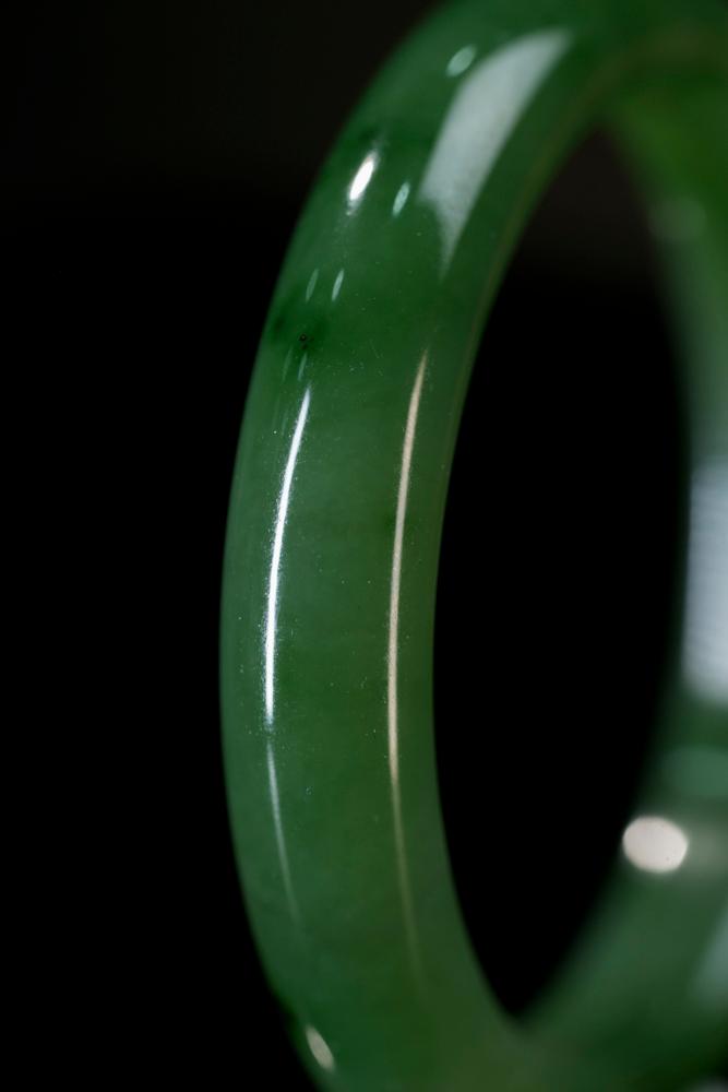 新疆天然和田玉碧玉手镯8（yc253298）