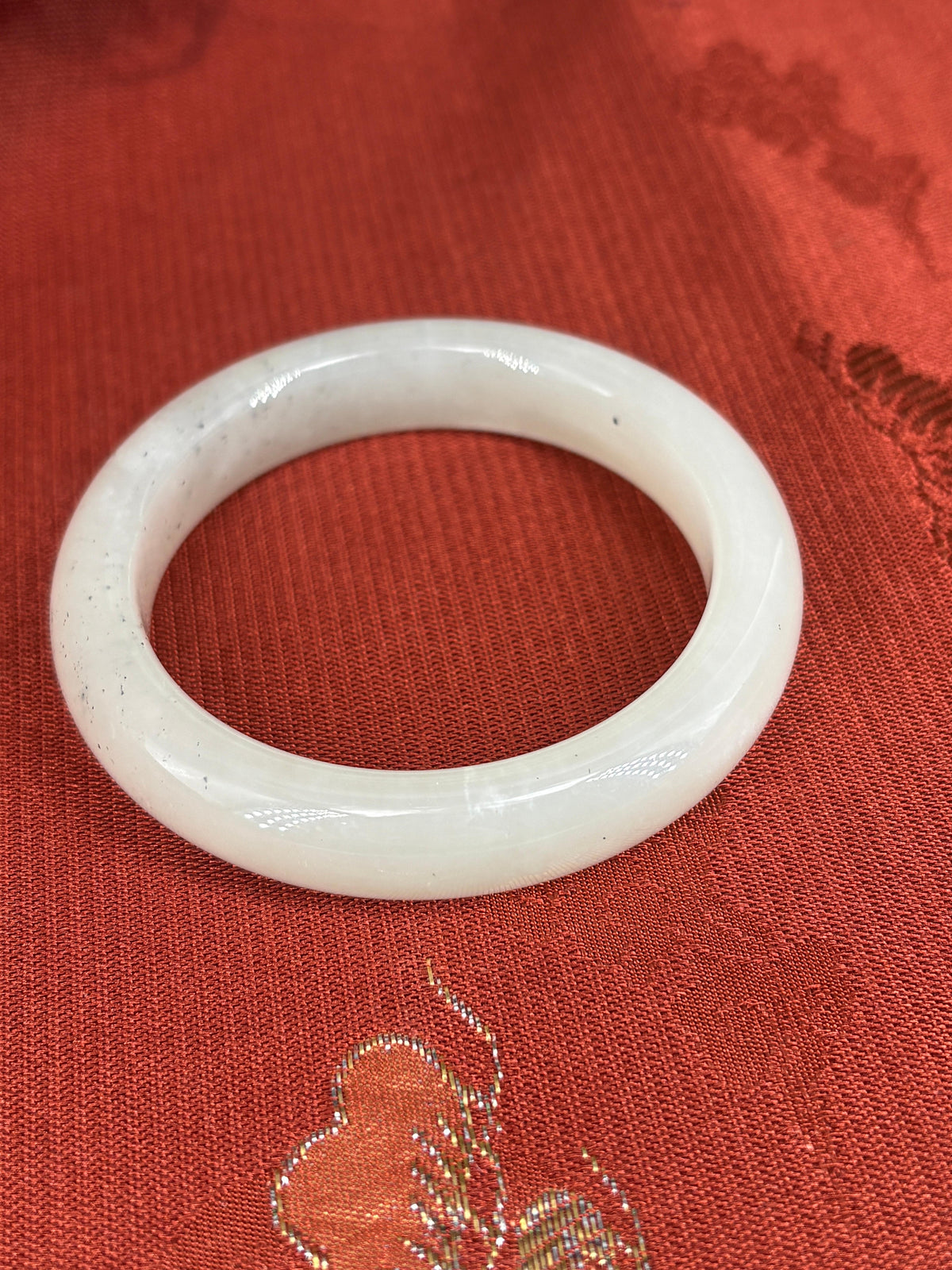 和田玉点墨青花手镯（yc773399）