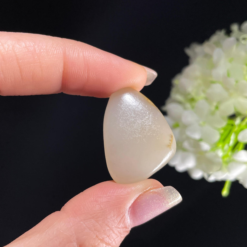 和田玉白玉“月浸疏星”聚黄皮籽料（yc393048）