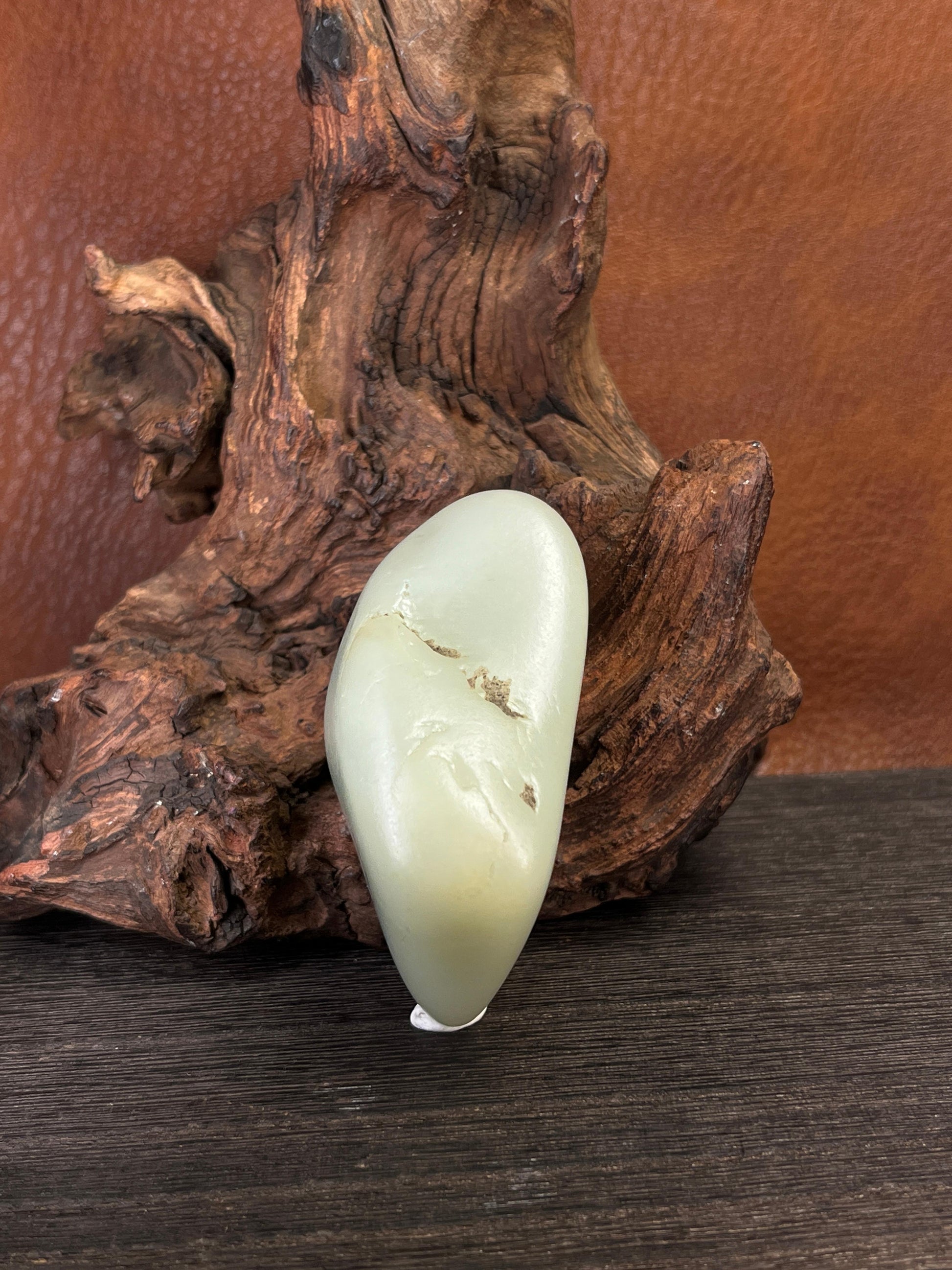 新疆和田玉白玉特色籽料原石手把件（yc227459）