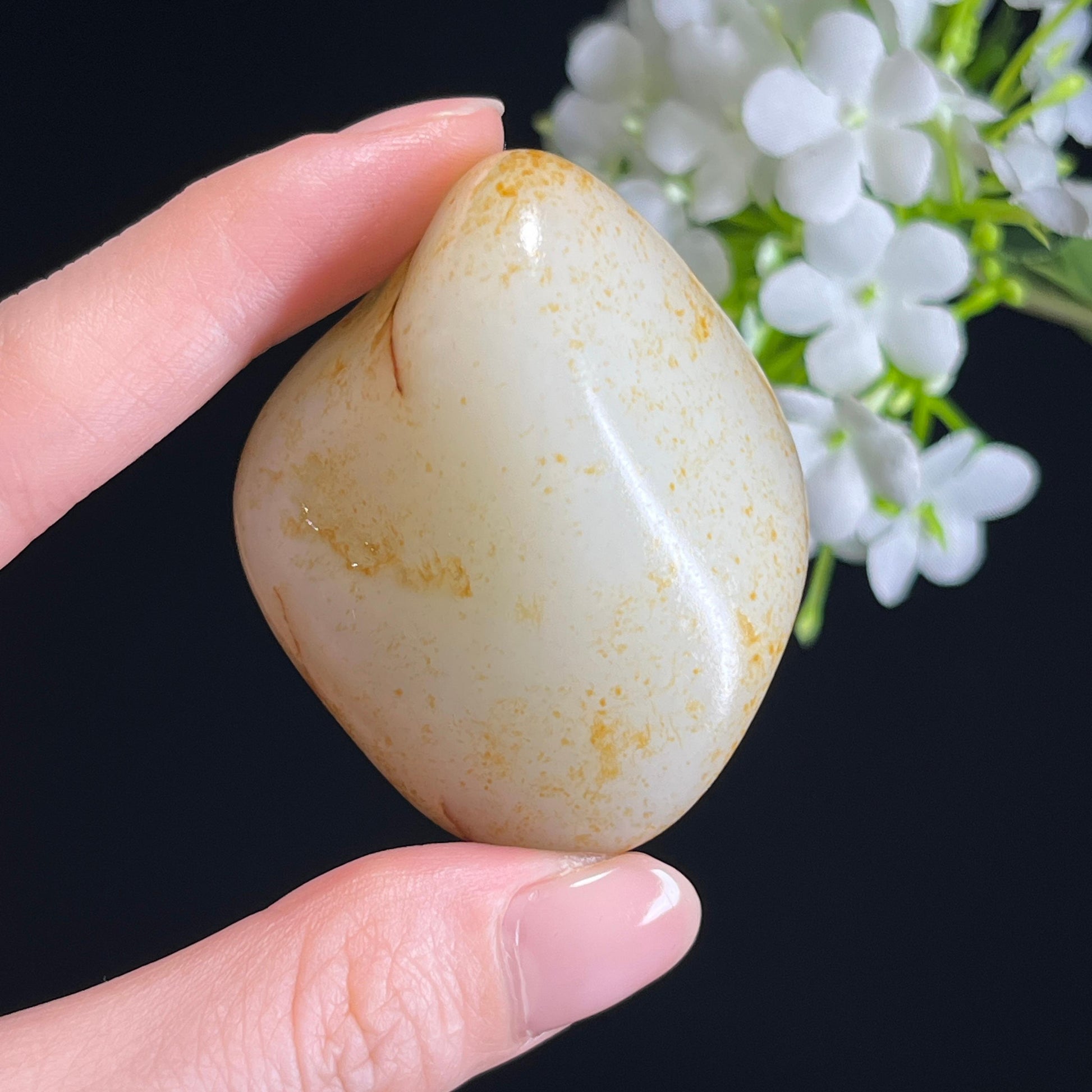 新疆天然和田玉“金璞纳福”聚红皮籽料（yc326557）