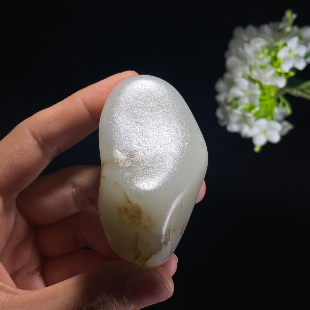 和田玉白玉“玉魄秋水”秋梨皮籽料（yc324320）