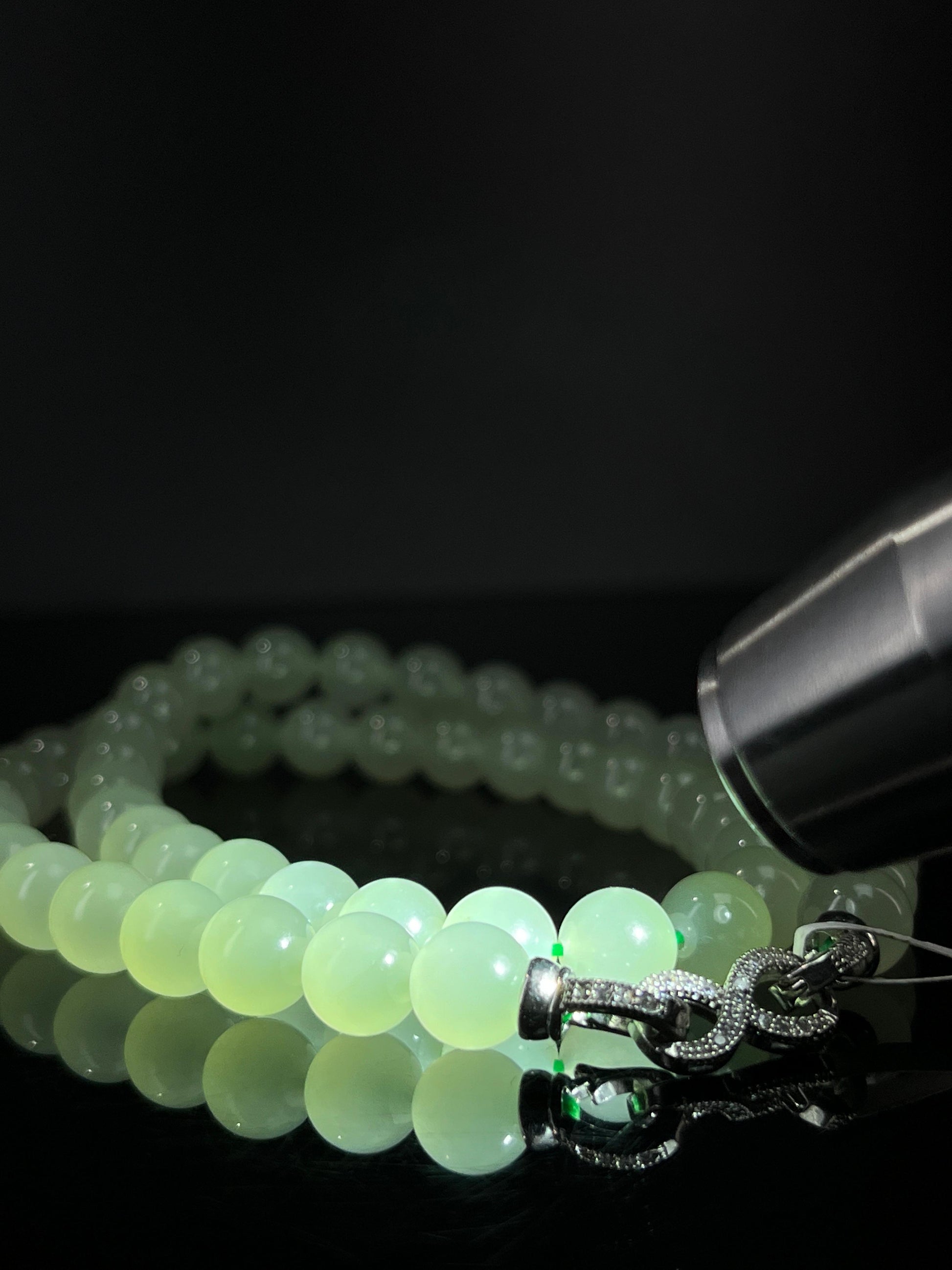 天然和田玉青玉项链（yc240929）