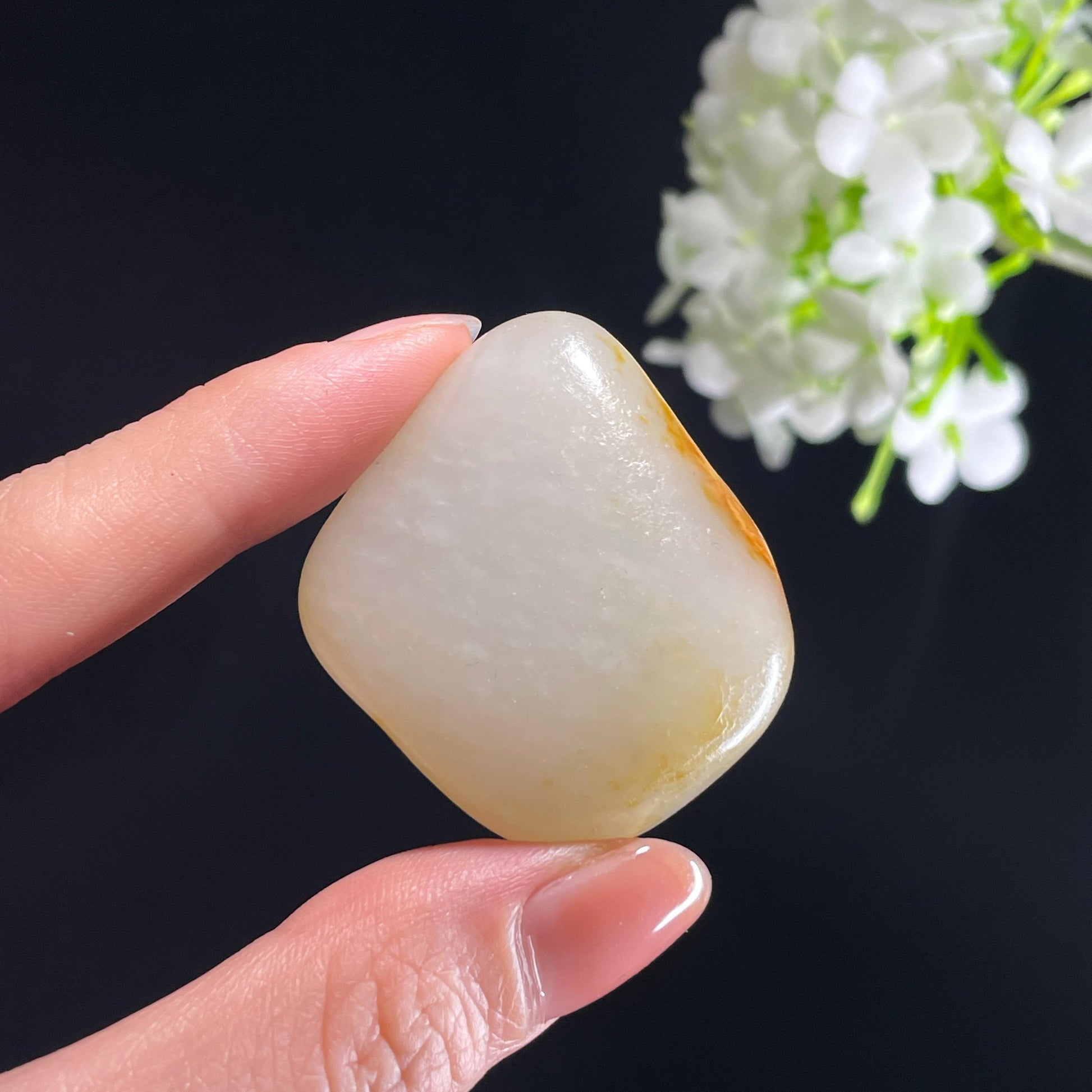 和田玉“金漪凝玉”白玉洒金皮籽料（yc422613）