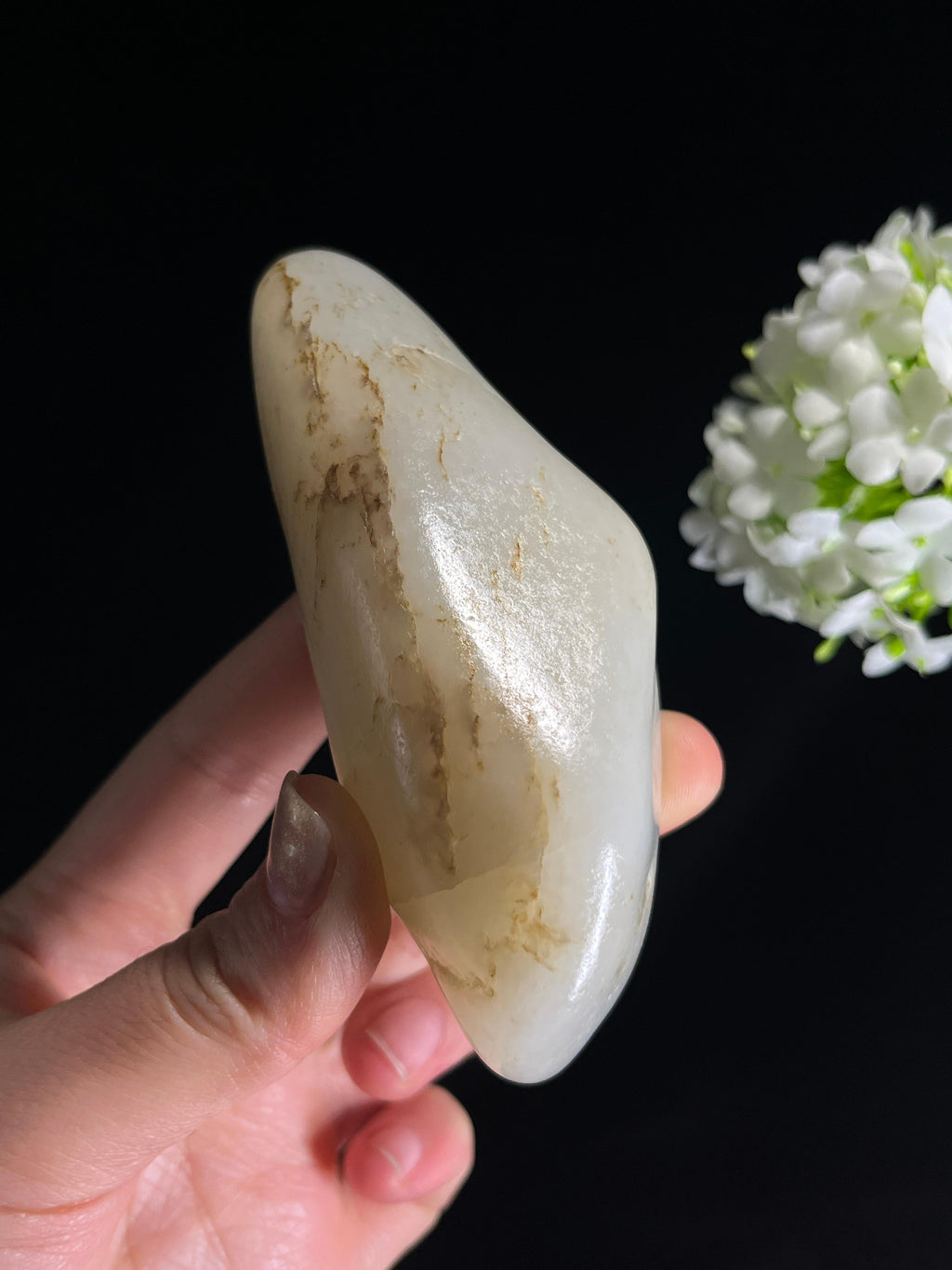 和田玉白玉秋梨皮籽料原石（yc275343）
