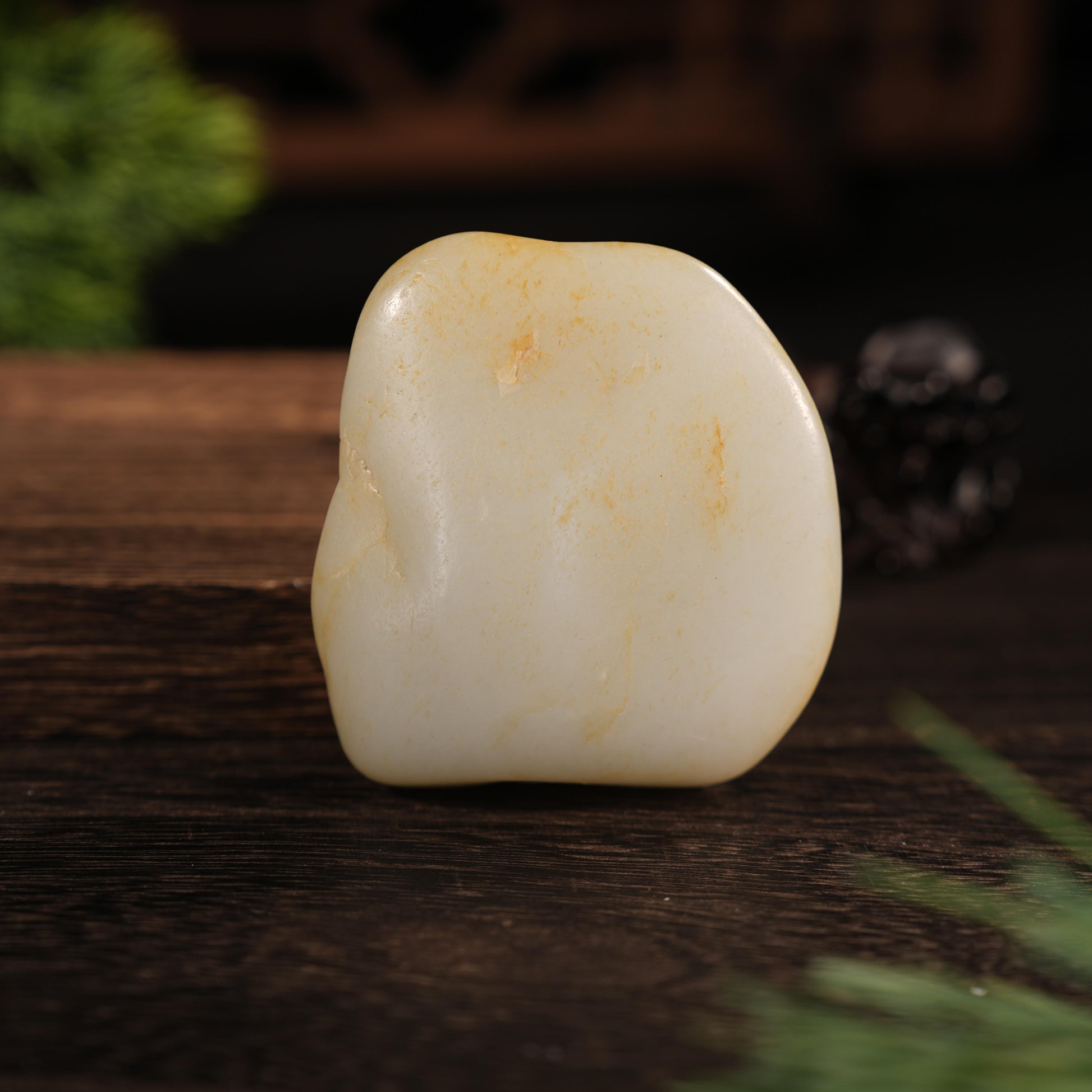 新疆和田玉“浅金萦玉”白玉洒金皮籽料（yc454320）