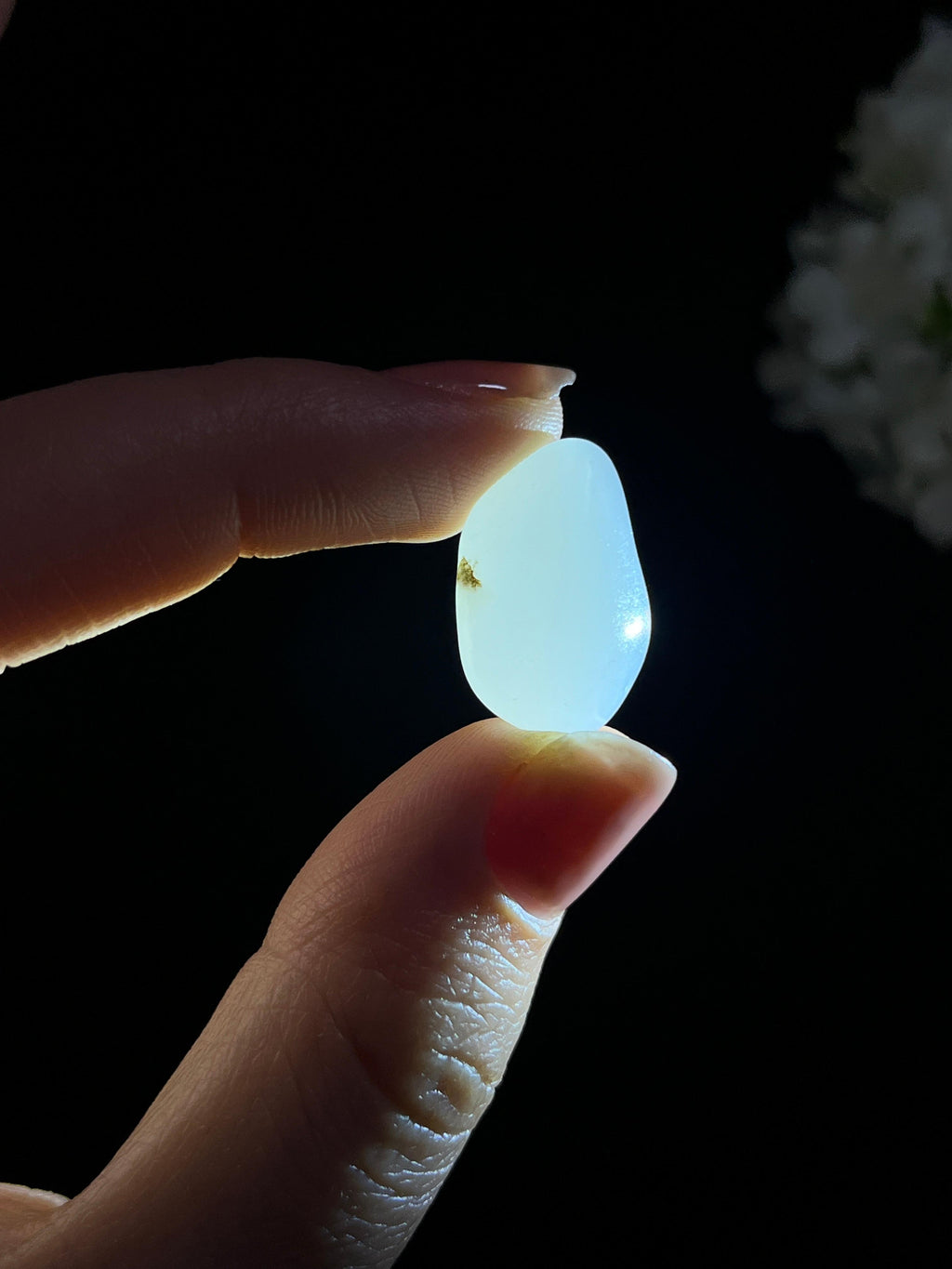 和田玉光白籽“独钓寒江雪”籽料原石（yc278743）