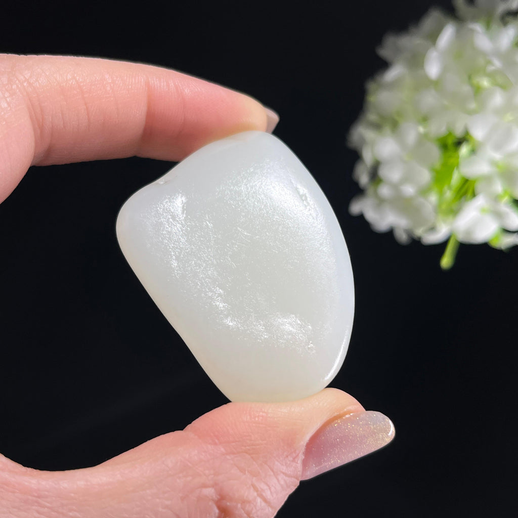 和田玉一级白“素月分辉”光白籽籽料（yc353892）