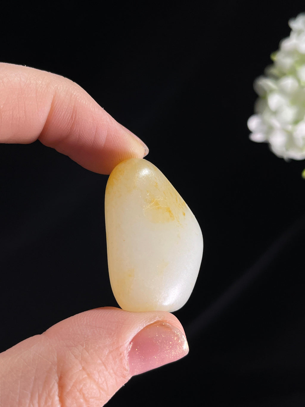 和田玉白玉洒金皮籽料原石（yc266598）