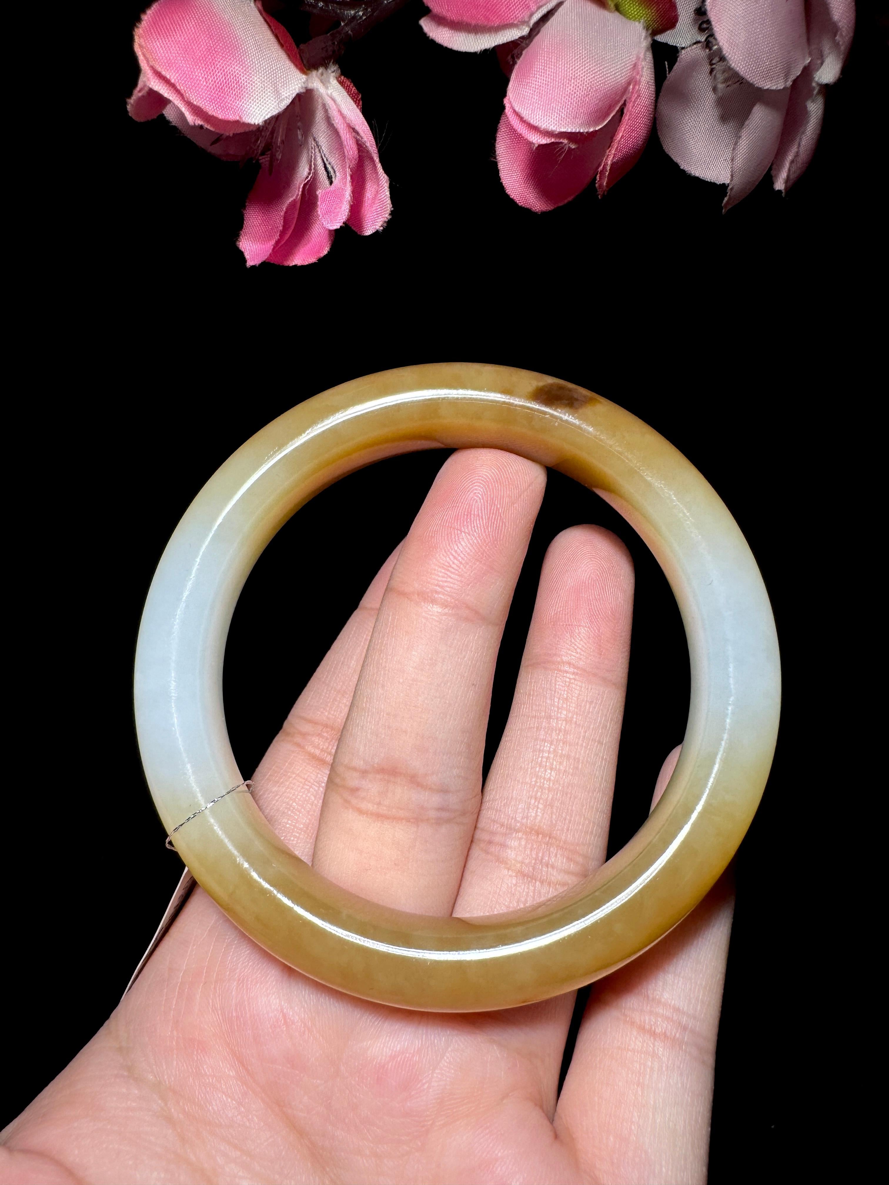 和田玉糖白玉手镯（yc303791） – 添福玉器