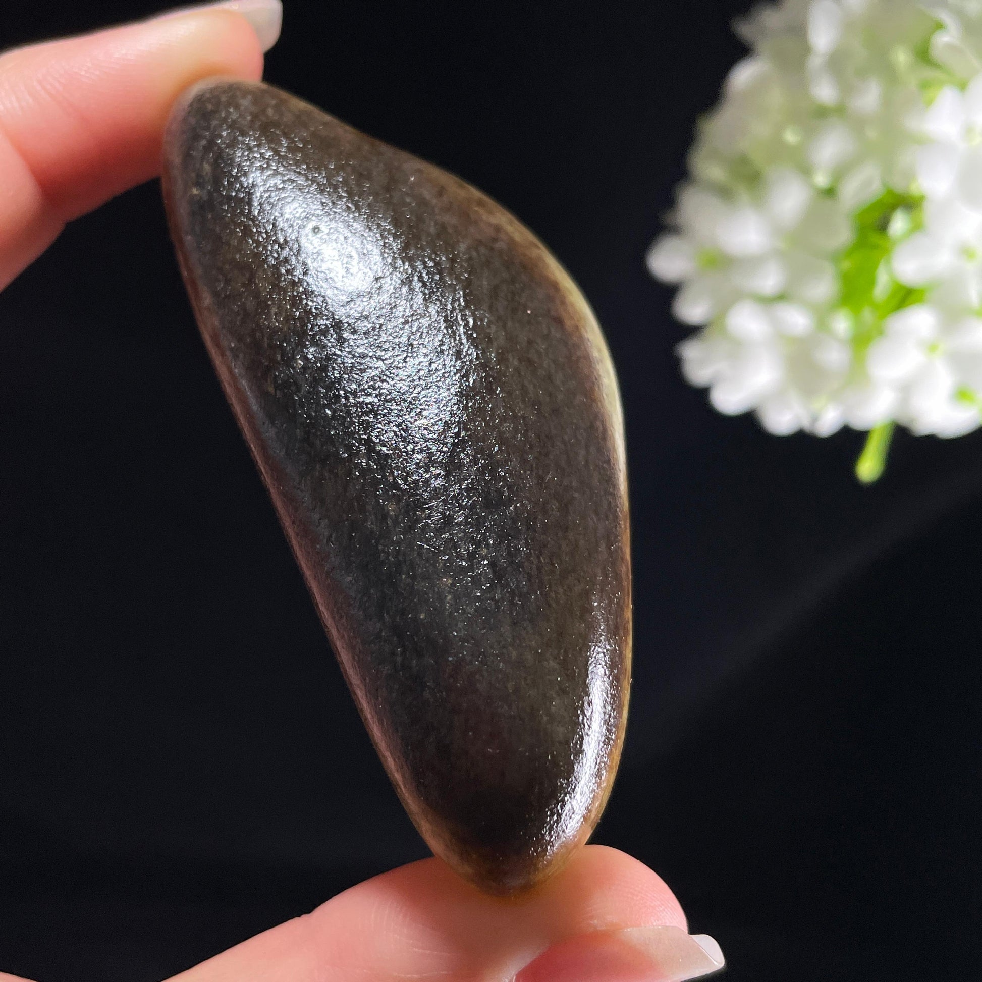 和田玉青白玉“夜岚覆江”聚黑皮籽料（yc394245）