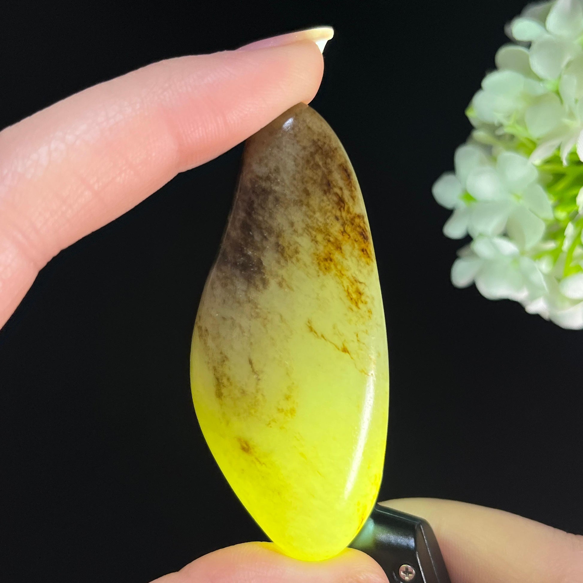 和田玉青白玉“秋霭横青”秋梨皮籽料（yc361307）