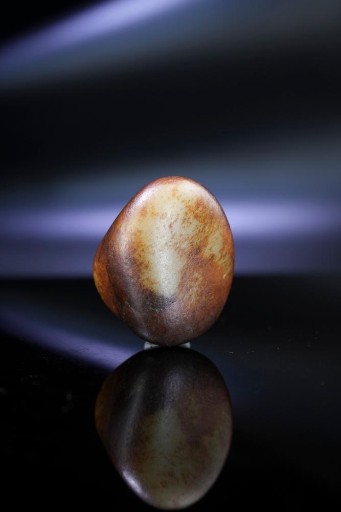 和田玉“秋梨凝脂”籽料原石（yc257857）