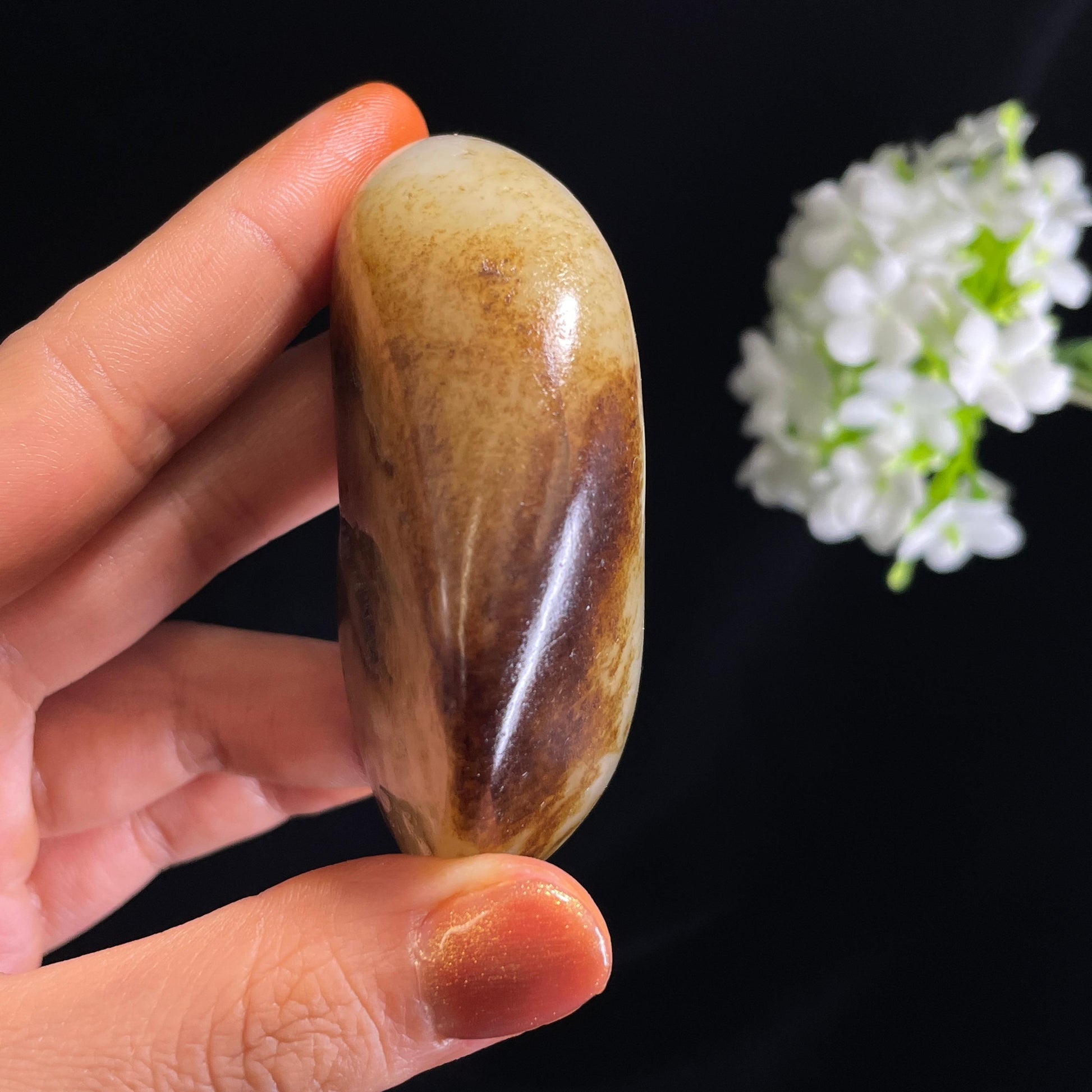 和田玉白玉“溪山清远”秋梨皮籽料（yc375285）