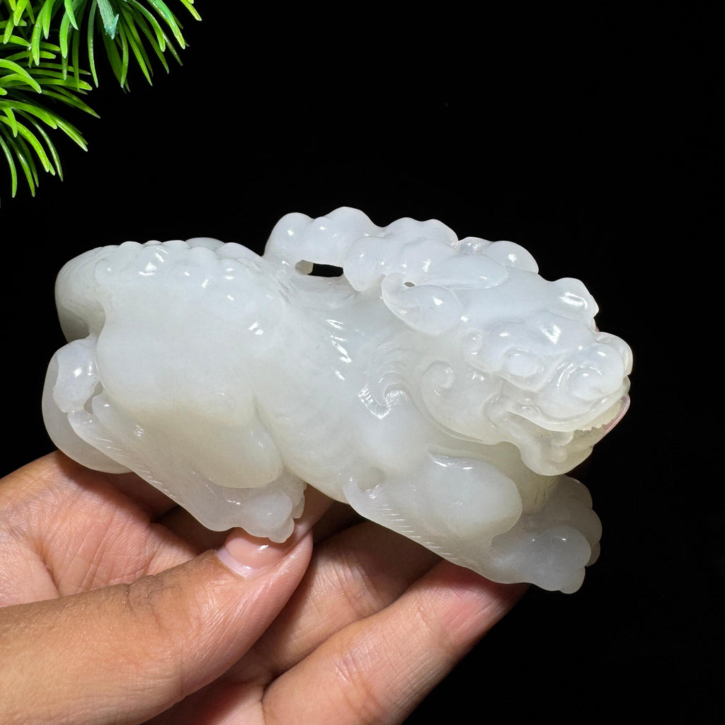 和田玉山料白玉貔貅（yc681353）