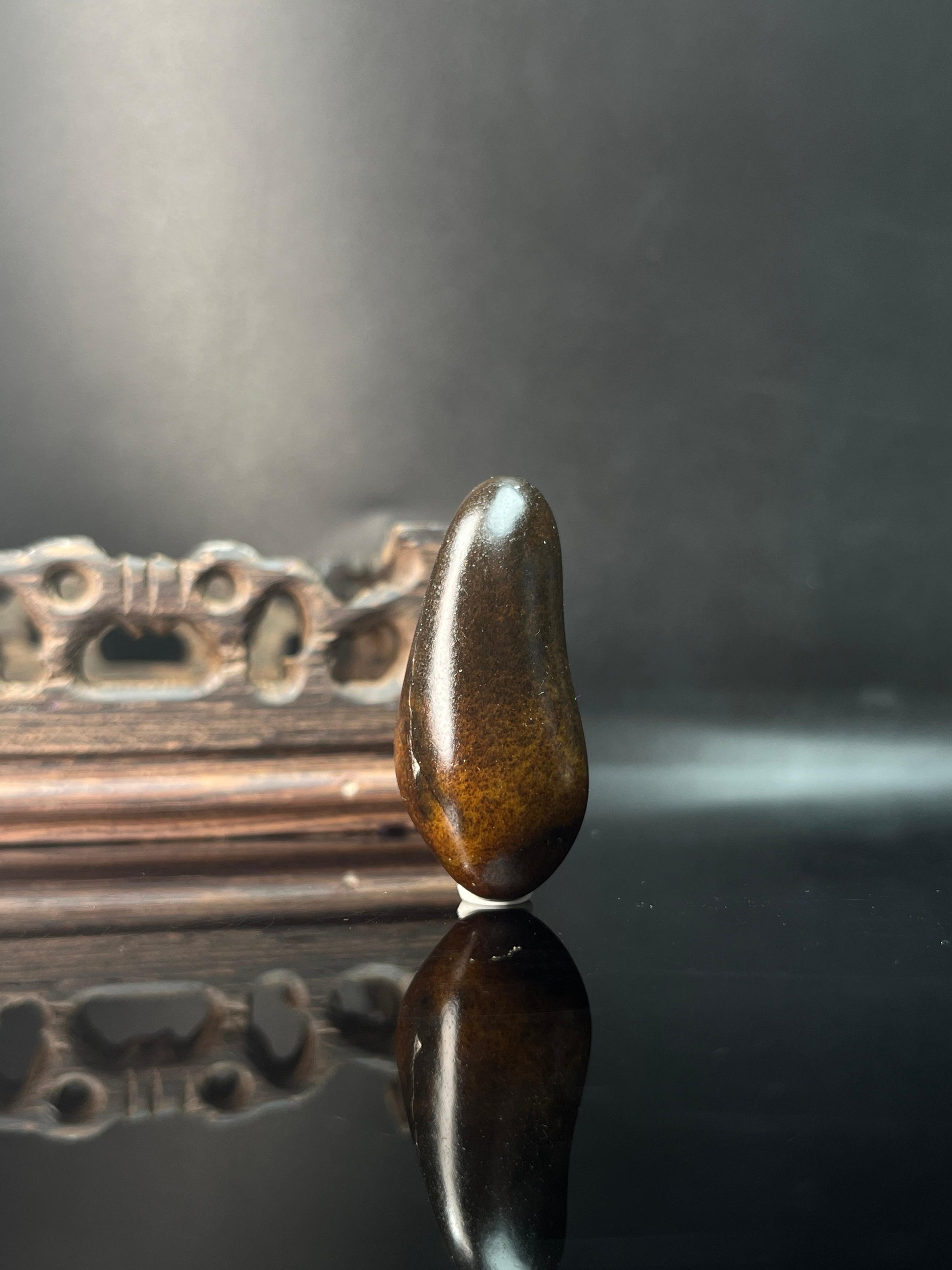 新疆和田玉籽料原石黄沁吊坠（yc236552）