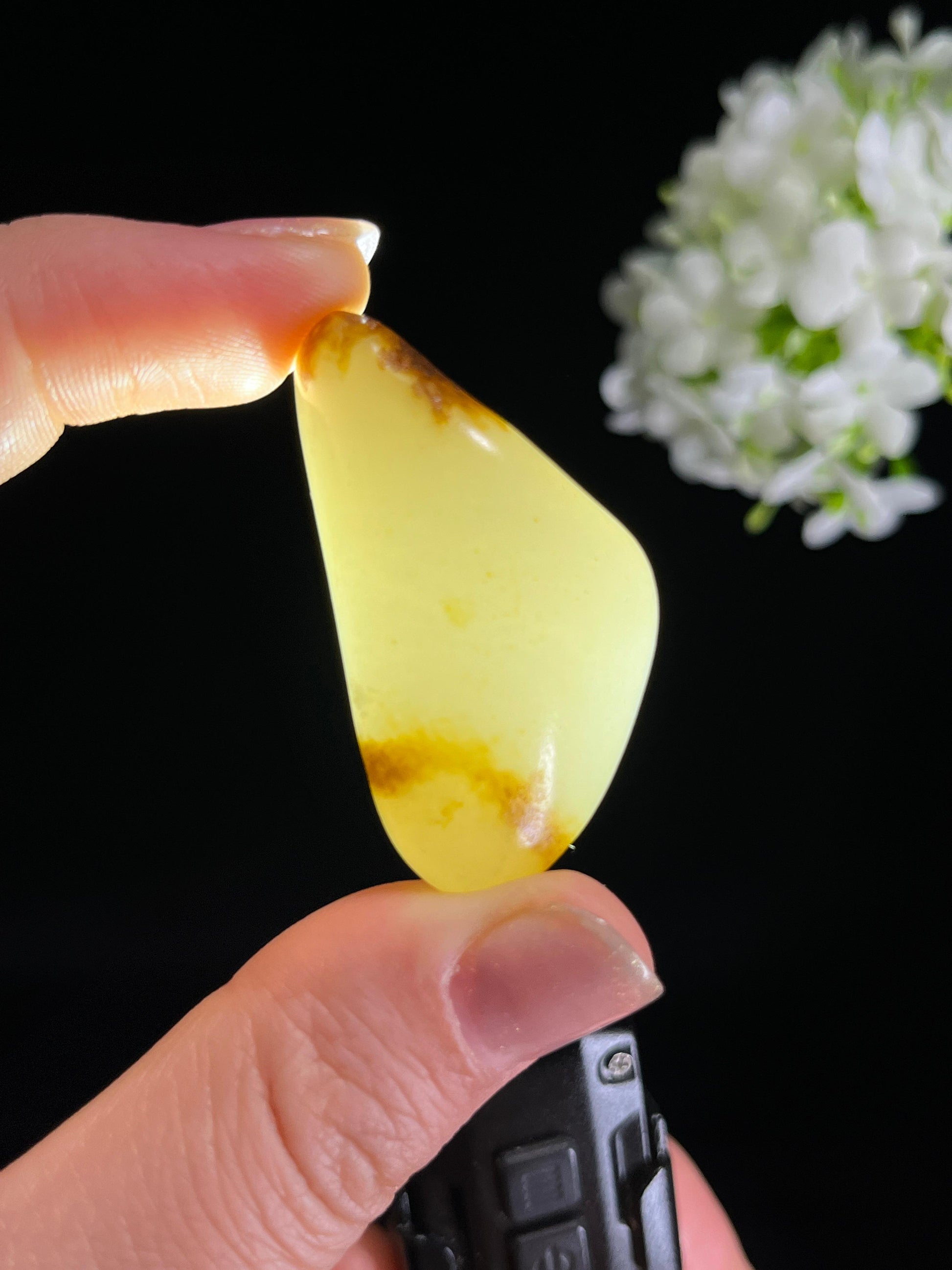 新疆天然和田玉白玉洒金皮籽料原石（yc272887）