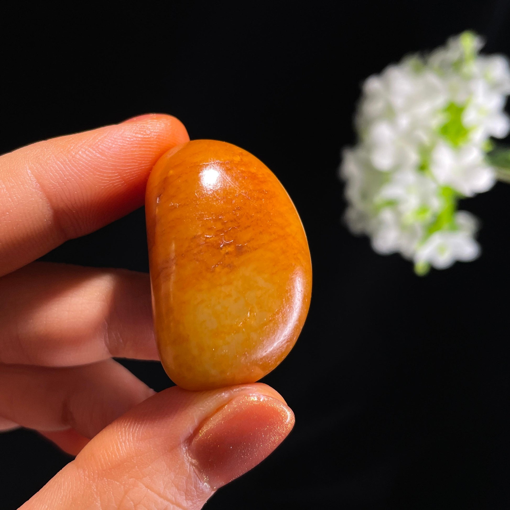 新疆天然和田玉“晴晖蕴玉”黄沁籽料（yc376235）