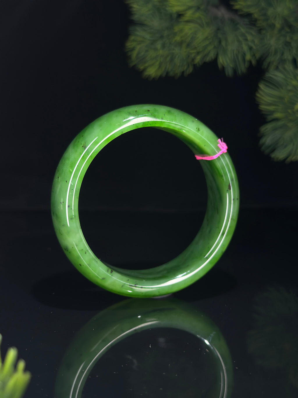 和田玉碧玉轮胎镯（多圈口）（yc528947）