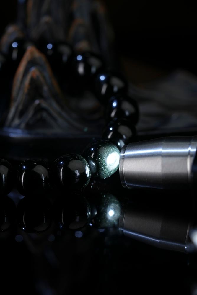 和田玉塔青手串（卡13）（yc248319）