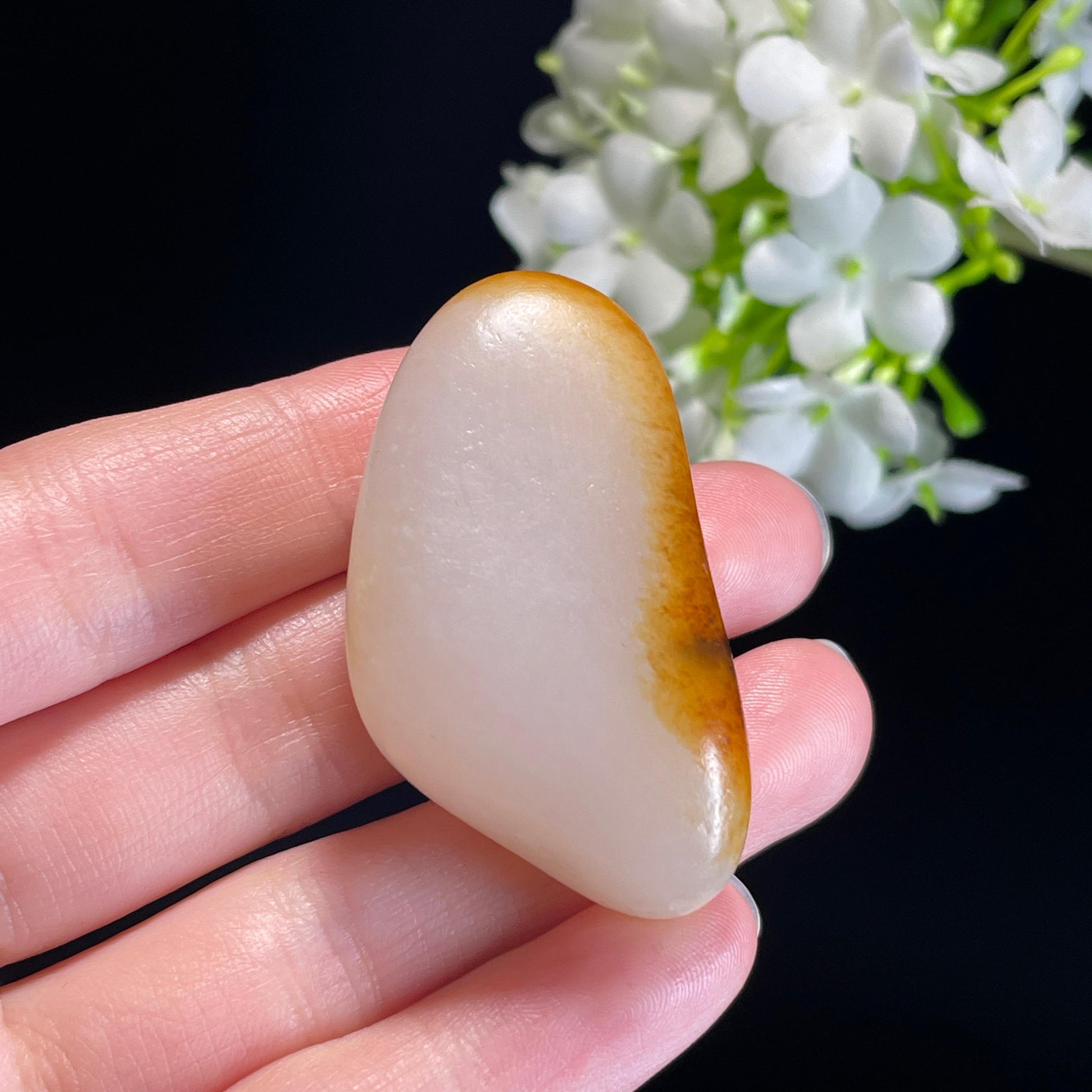 和田玉白玉洒金皮籽料（yc338842）