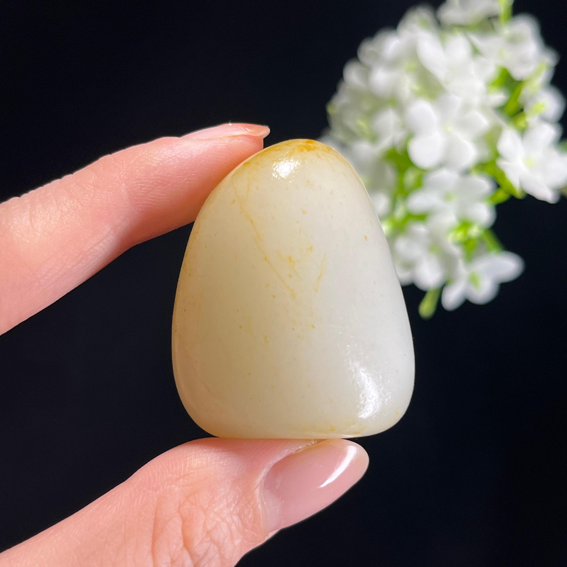 和田玉白玉“晓光浮玉”洒金皮籽料（yc367822）