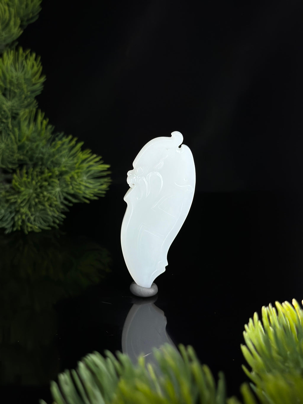 和田玉白玉府上有龙挂件（yc484466）