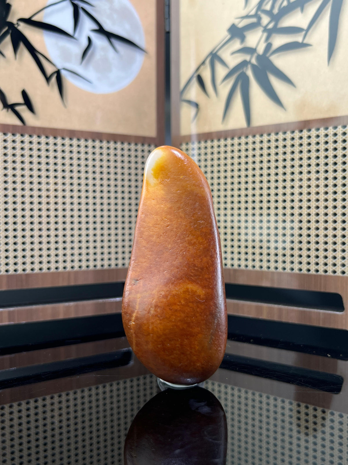 和田玉红沁籽料原石（yc211847）