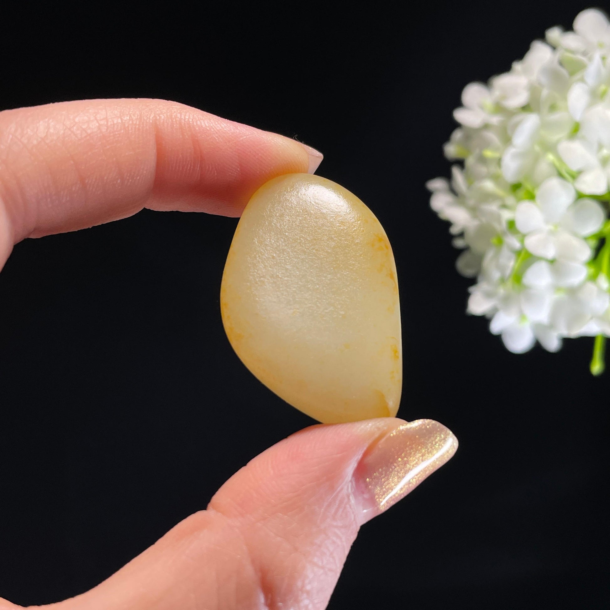 和田玉暖白种洒金皮“大漠秋林”籽料原石（yc311854）