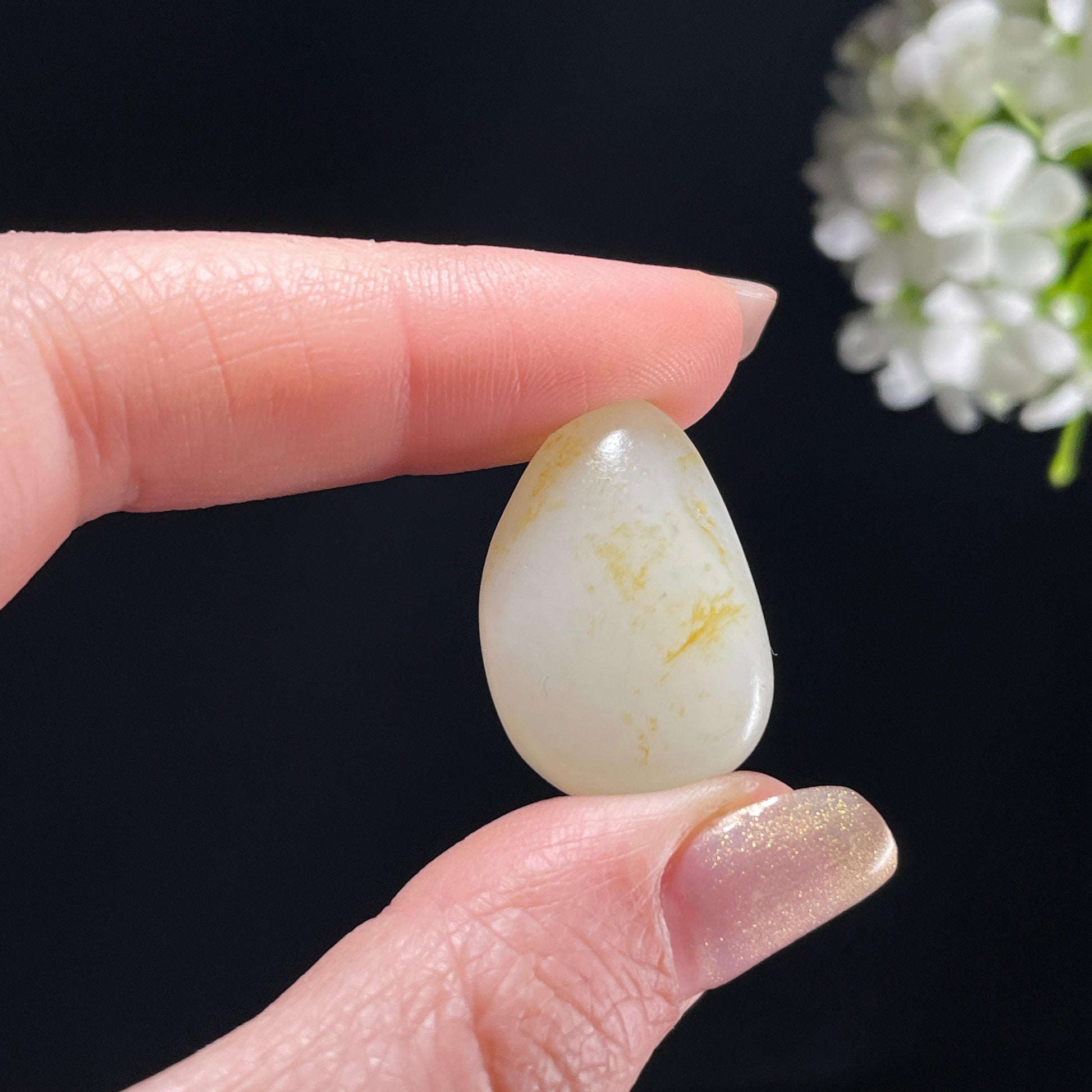 新疆天然和田玉红皮洒金皮精品籽料（yc362953）