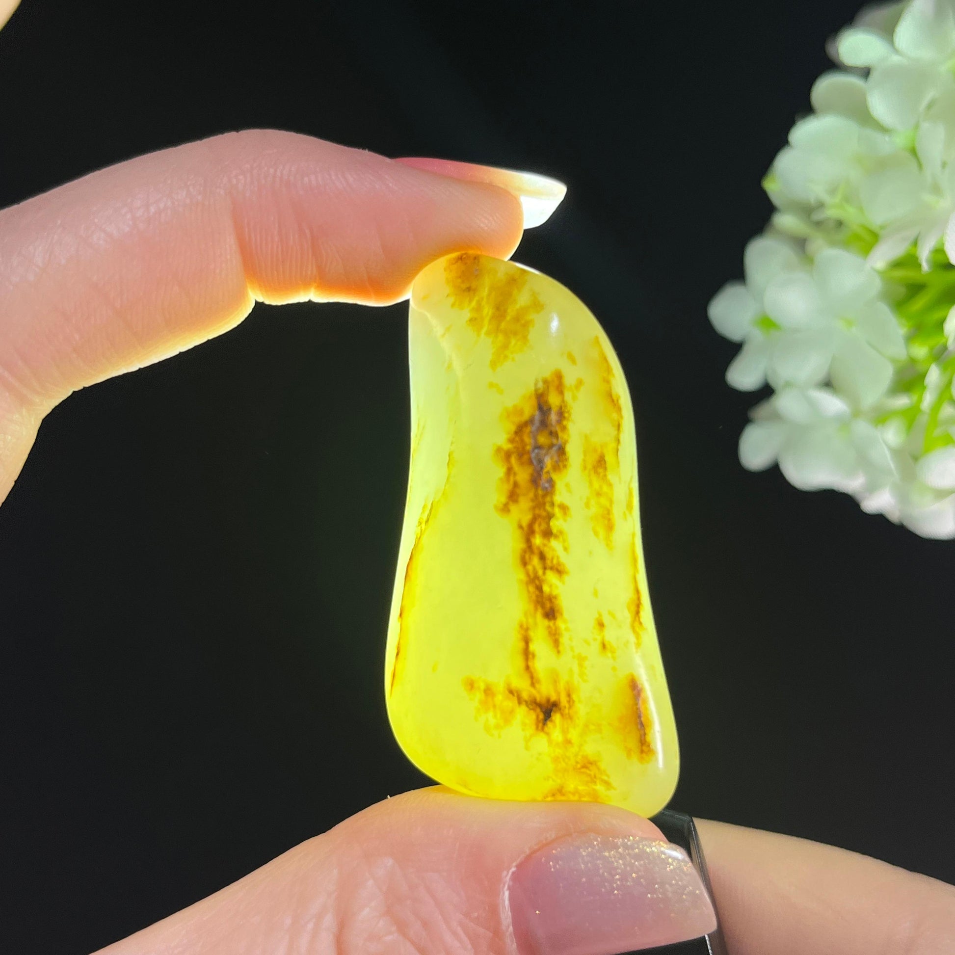 和田玉青白玉“秋砂涵光”黄皮秋梨皮籽料（yc361335）