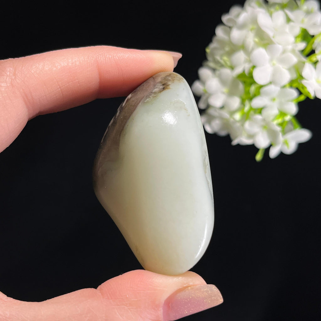 和田玉青白玉“墨海浮岚”聚黑皮籽料（yc367806）