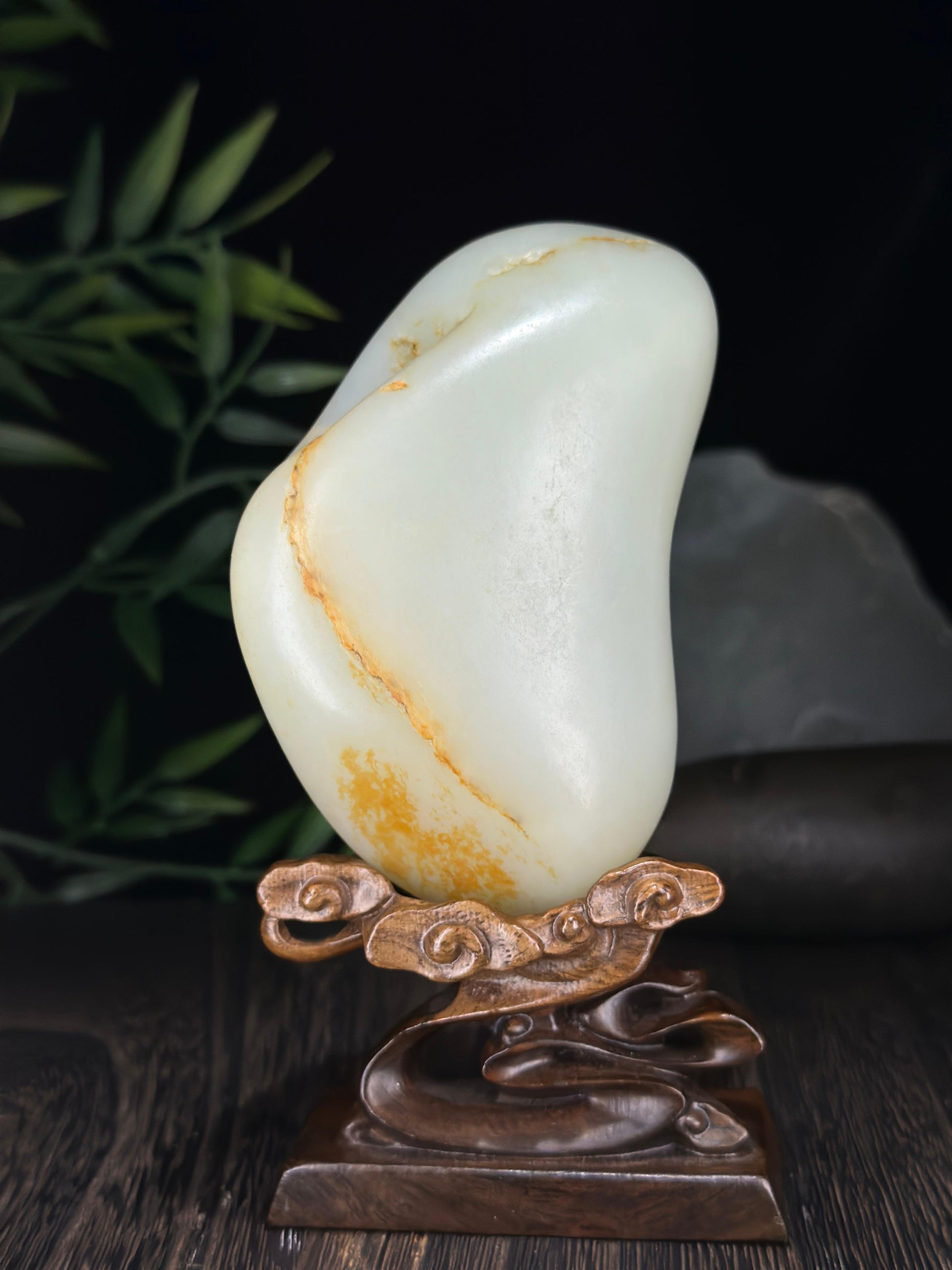 新疆和田玉白玉洒金皮籽料（yc712585）