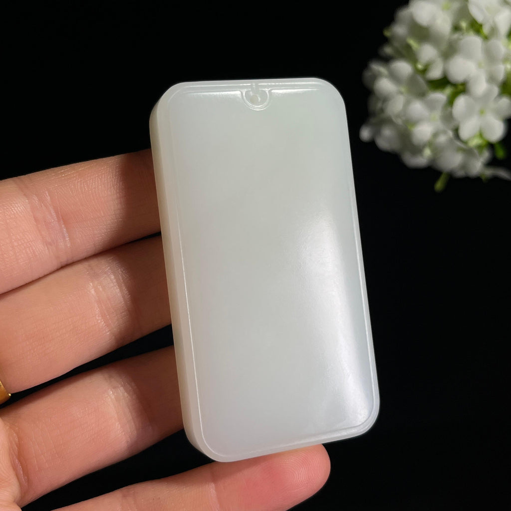 和田玉白玉无事牌（yc298806）