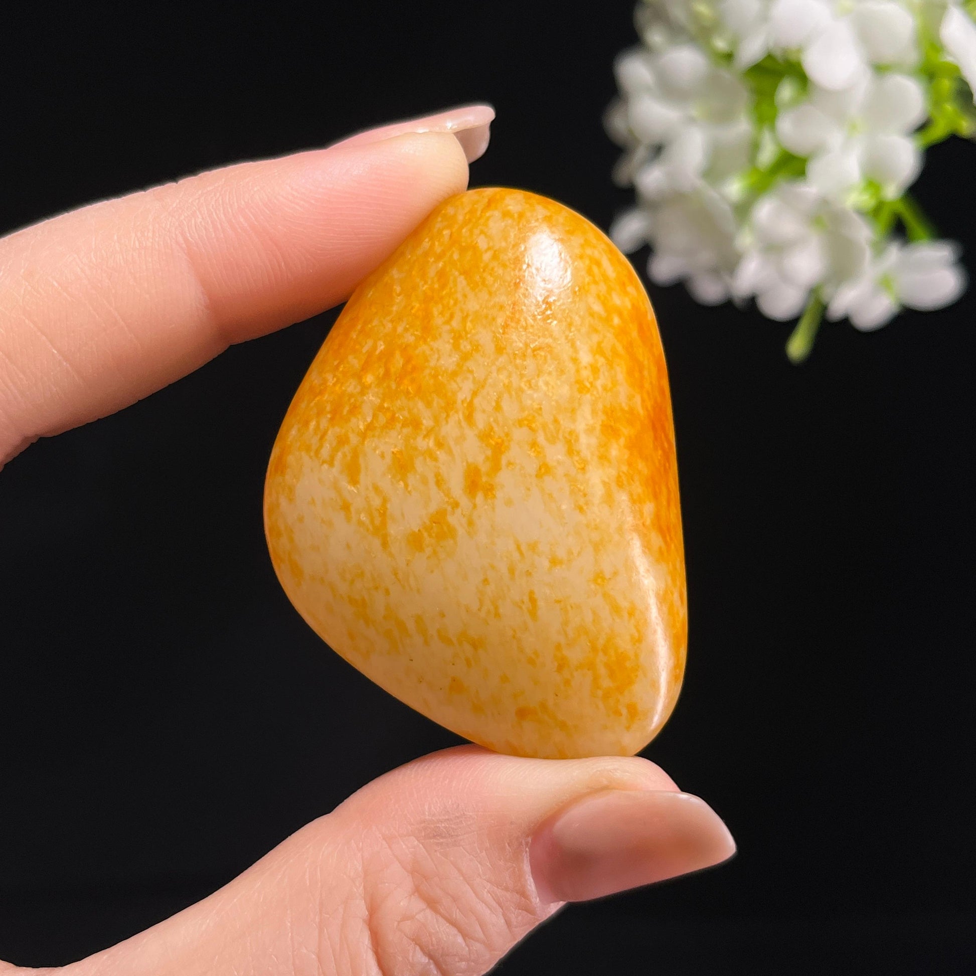 和田玉白玉“金风拂野”通体洒金皮籽料（yc379777）