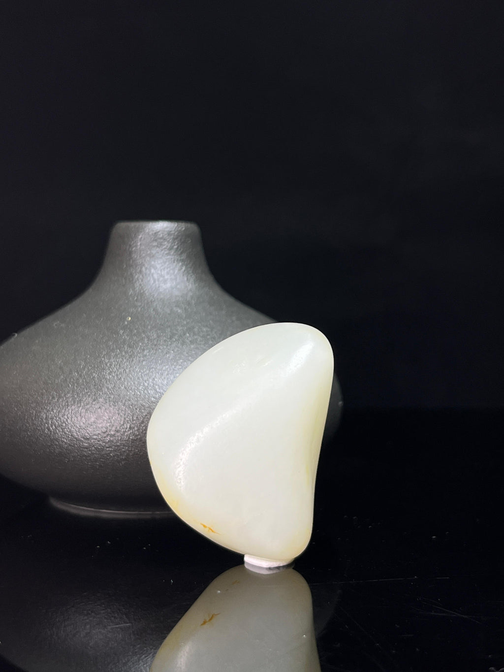 新疆和田玉籽料原石羊脂白玉挂件洒金皮（yc235074）