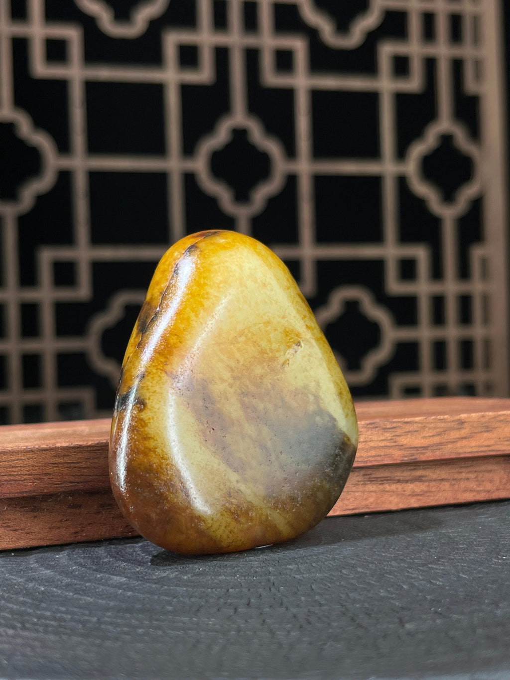 新疆和田玉白玉籽料原石秋梨皮挂件（yc233941）