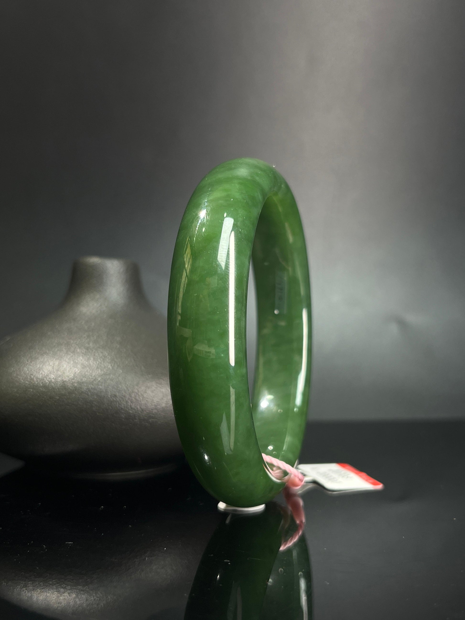 和田玉碧玉手镯（卡61）（yc242061）